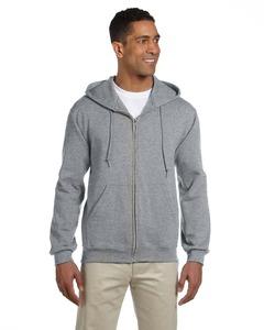 JERZEES 4999MR - NuBlend® SUPER SWEATS® Full-Zip Hooded Sweatshirt Oxford
