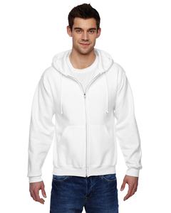 JERZEES 4999MR - NuBlend® SUPER SWEATS® Full-Zip Hooded Sweatshirt Blanca