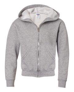 JERZEES 993BR - NuBlend® Youth Full-Zip Hooded Sweatshirt Oxford