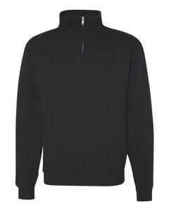 JERZEES 995MR - Nublend® Quarter-Zip Cadet Collar Sweatshirt Black