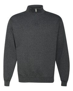 JERZEES 995MR - Nublend® Quarter-Zip Cadet Collar Sweatshirt Black Heather
