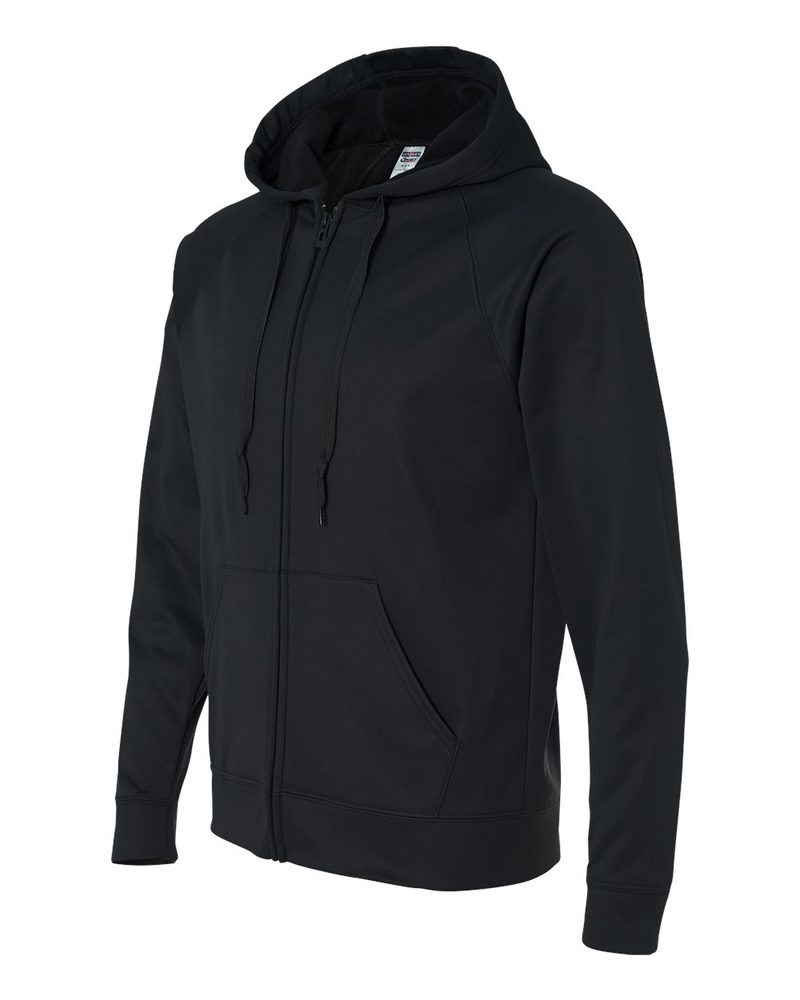 JERZEES PF93MR - 100% Polyester Fleece Full-Zip Hooded Sweatshirt