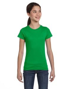 LAT 2616 - Girls' Fine Jersey Longer Length T-Shirt Kelly