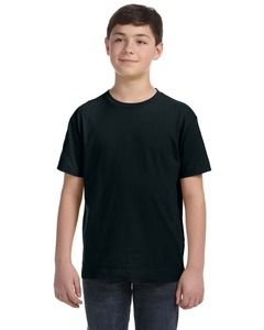 LAT 6101 - Youth Fine Jersey T-Shirt Black