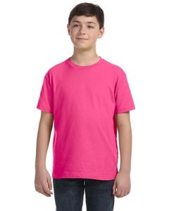 LAT 6101 - Youth Fine Jersey T-Shirt Hot Pink