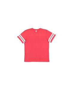 LAT 6937 - Vintage Football T-Shirt Vintage Red