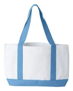 Liberty Bags 7002 - Bolsa P O Marinera White/ Light Blue