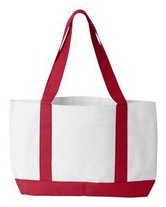 Liberty Bags 7002 - Bolsa P O Marinera White/ Red
