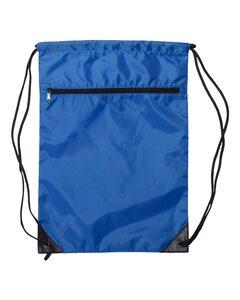 Liberty Bags 8888 - Denier Nylon Zippered Drawstring Backpack Royal