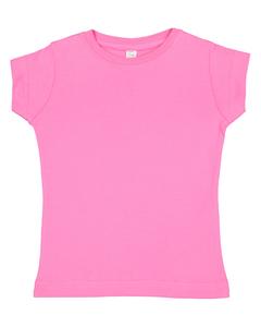 Rabbit Skins 3316 - Fine Jersey Toddler Girl's T-Shirt Frambuesa