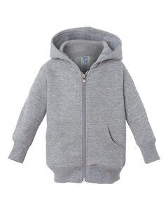 Rabbit Skins 3446 - Infant Hooded Full-Zip Sweatshirt Heather