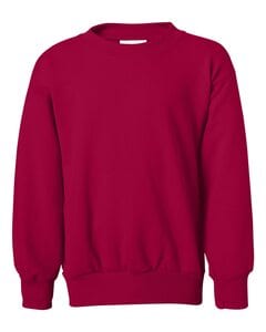 Hanes P360 - EcoSmart® Youth Sweatshirt De color rojo oscuro