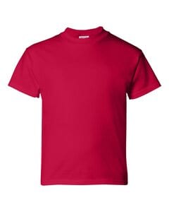 Hanes 5480 - Youth ComfortSoft® Heavyweight T-Shirt De color rojo oscuro