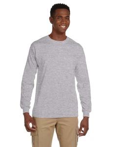 Gildan G241 - Ultra Cotton® 6 oz. Long-Sleeve Pocket T-Shirt Sport Grey
