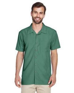 Harriton M560 - Men's Barbados Textured Camp Shirt Palm Green