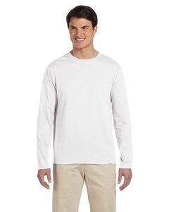 Gildan G644 - Softstyle® 4.5 oz. Long-Sleeve T-Shirt Blanc