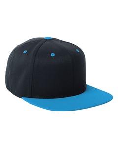 Flexfit 110FT - Fitted Classic Two-Tone Cap Black/Teal