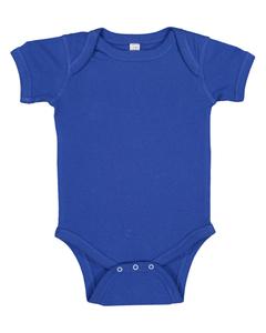Rabbit Skins 4400 - Infant 5 oz. Baby Rib Lap Shoulder Bodysuit Royal