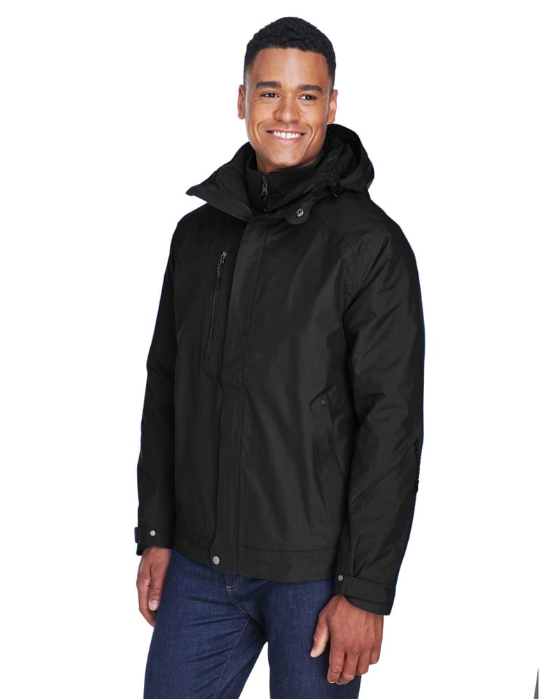 North End Men's Caprice 3-In-1 Jacket With Soft Shell Liner 88178 Ash City 