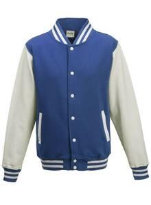 AWDis JH043 - Varsity Jacket Royal Blue / White