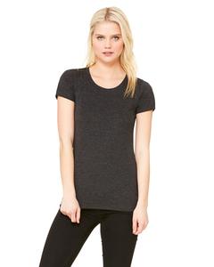 Bella+Canvas B8413 - Ladies Triblend Short-Sleeve T-Shirt Charcoal Black Triblend