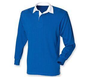 Front Row FR109 - Effen kinderrugbyshirt met lange mouwen Royal Blue