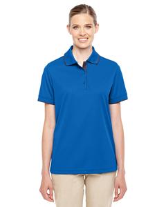 Ash CityCore 365 78222 - Ladies Motive Performance Pique Polo with Tipped Collar True Royal/Carbon