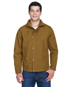 Harriton M705 - Adult Auxiliary Canvas Work Jacket Duck Brown