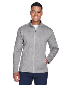 Devon & Jones DG793 - Men's Bristol Full-Zip Sweater Fleece Jacket Grey Heather
