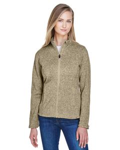 Devon & Jones DG793W - Ladies Bristol Full-Zip Sweater Fleece Jacket Khaki Heather
