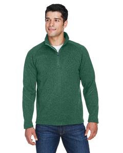 Devon & Jones DG792 - Men's Bristol Sweater Fleece Half-Zip Forest Heather