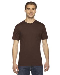 American Apparel 2001 - Unisex Fine Jersey Short-Sleeve T-Shirt Brown