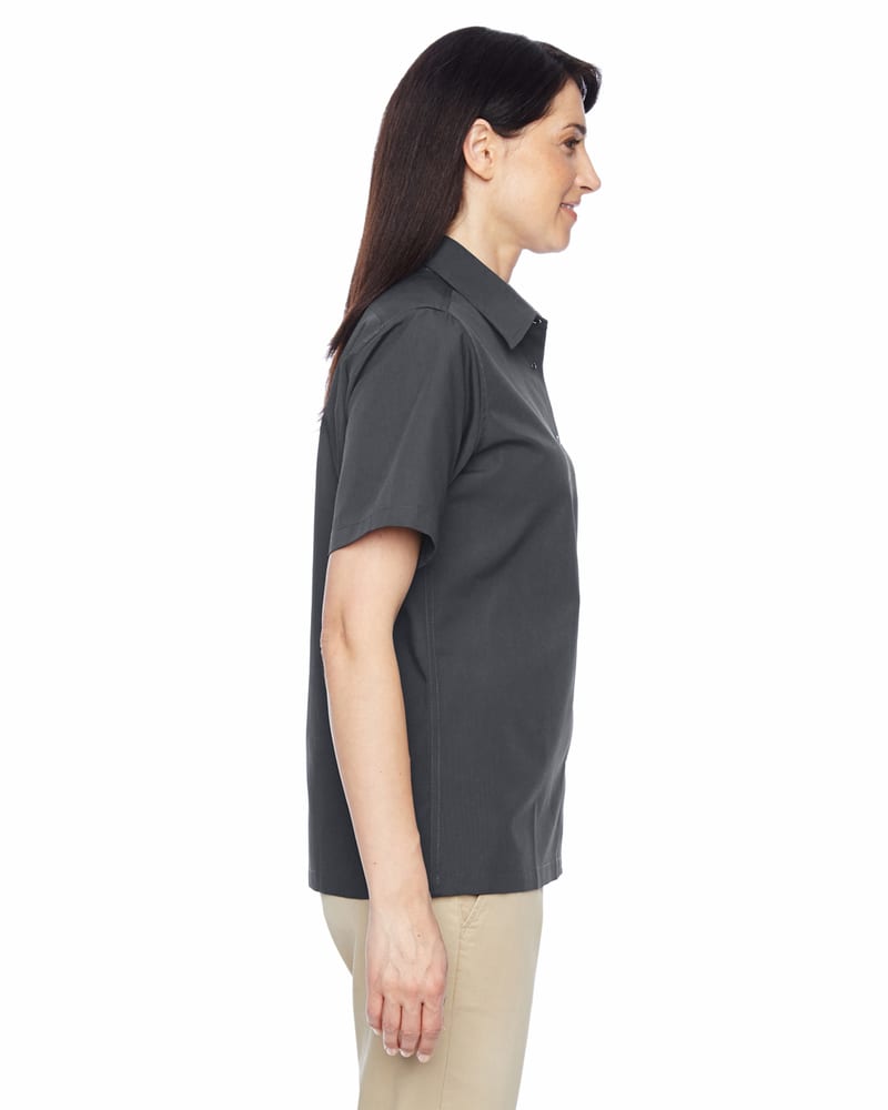 Harriton M545W - Ladies Advantage Snap Closure Short-Sleeve Shirt