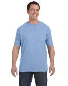 Hanes 5590 - T-Shirt with a Pocket La luz azul