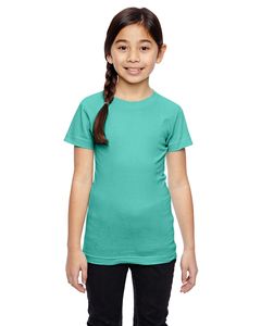 LAT 2616 - Girls' Fine Jersey Longer Length T-Shirt Caribbean