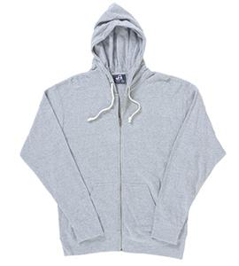 J. America J8872 - Adult Tri-Blend Fleece Full-Zip Hood Grey Tri-Blend