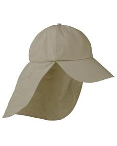 Adams EOM101 - 6-Panel UV Low-Profile Cap with Elongated Bill and Neck Cape Caqui