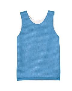 A4 N2206 - Youth Reversible Mesh Tank Shirt Lt Blue/White