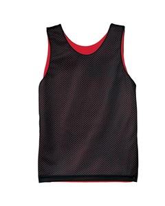 A4 N2206 - Youth Reversible Mesh Tank Shirt Black/Red