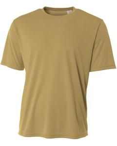 A4 N3142 - Men's Shorts Sleeve Cooling Performance Crew Shirt Vegas de Oro