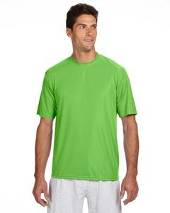 A4 N3142 - Men's Shorts Sleeve Cooling Performance Crew Shirt Lime
