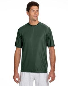 A4 N3142 - Men's Shorts Sleeve Cooling Performance Crew Shirt Forest Green