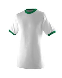 Augusta 711 - Youth Ringer T-Shirt White/Kelly