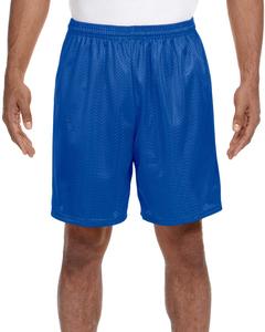 A4 N5293 - Adult 7" Inseam Lined Tricot Mesh Shorts Royal
