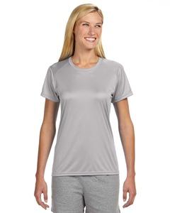 A4 NW3201 - Ladies Shorts Sleeve Cooling Performance Crew Shirt Silver