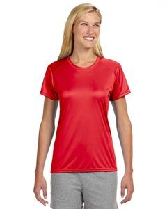 A4 NW3201 - Ladies Shorts Sleeve Cooling Performance Crew Shirt Scarlet