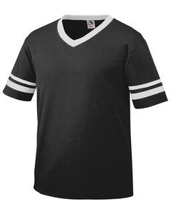 Augusta 361 - Youth Sleeve Stripe Jersey Black/White