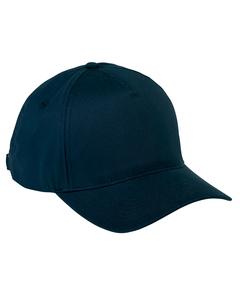 Big Accessories BX034 - 5-Panel Brushed Twill Cap Navy