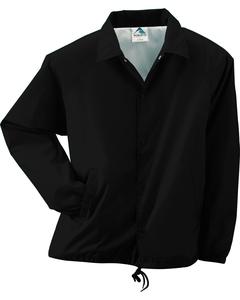 Augusta 3101 - Youth Lined Nylon Coach's Jacket Negro