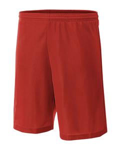 A4 NB5184 - Youth 6" Inseam Micro Mesh Shorts Scarlet